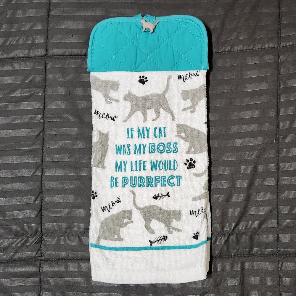 Hanging Kitchen Towel with Pot holder